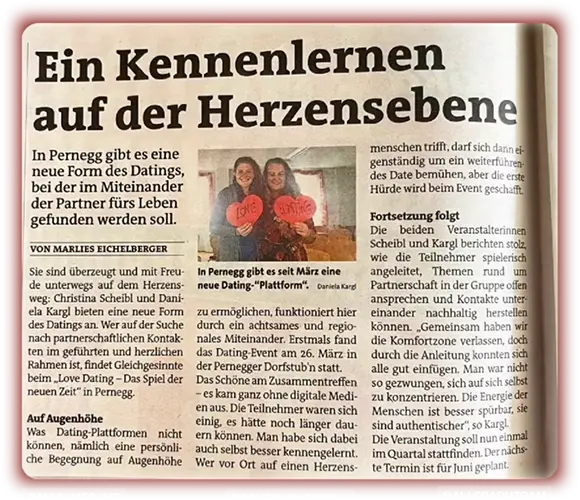 Pressebericht zu LoveDating